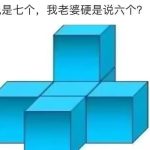 这图我说是七个方块，我对象硬是说六个-猫匿