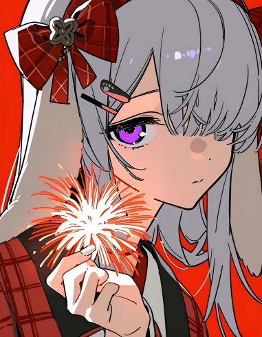 兔，新年快乐-猫匿