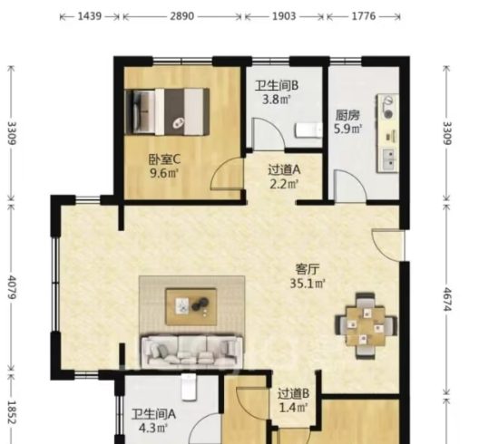 这个客厅可以搭一个什么景啊-猫匿
